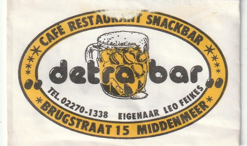 Suikerzakje #1339 : Detra bar Middenmeer, Verzenden, Nederland