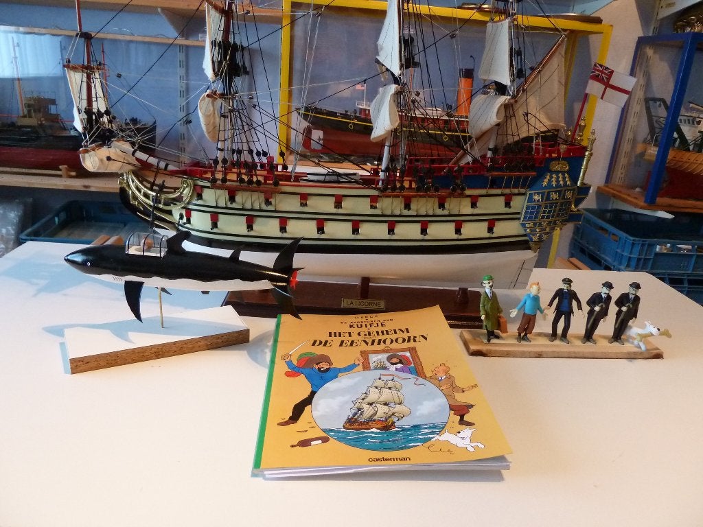 De Eenhoorn-La Licorne-Kuifje, Ophalen, Zo goed als nieuw, Groter dan 1:32, Overige merken
