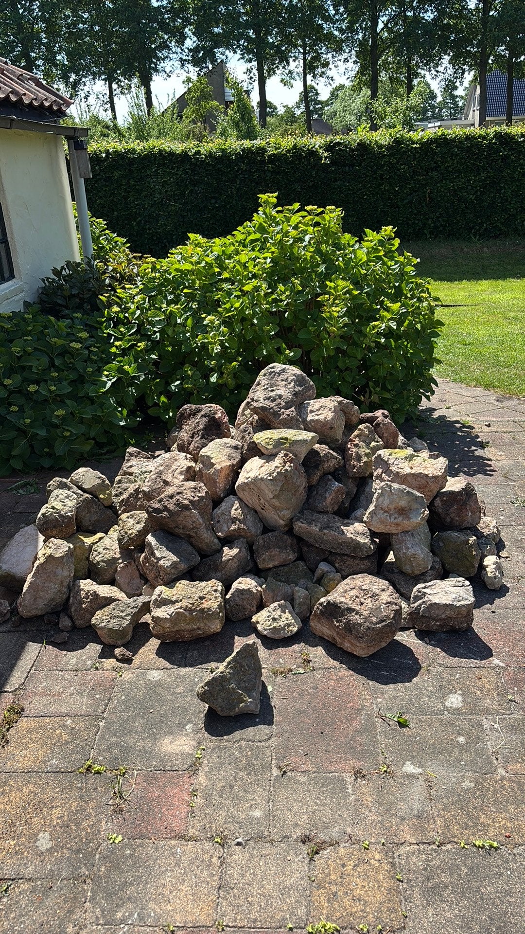 Spaanse sierkeien, Tuin en Terras, Grind, Keien en Split, Ophalen, Gebruikt, Graniet, Kei