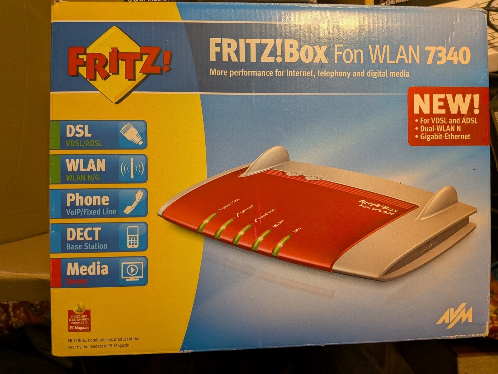 FRITZ!Box Fon WLAN 7340 - DSL-modem en router, Ophalen of Verzenden, Zo goed als nieuw