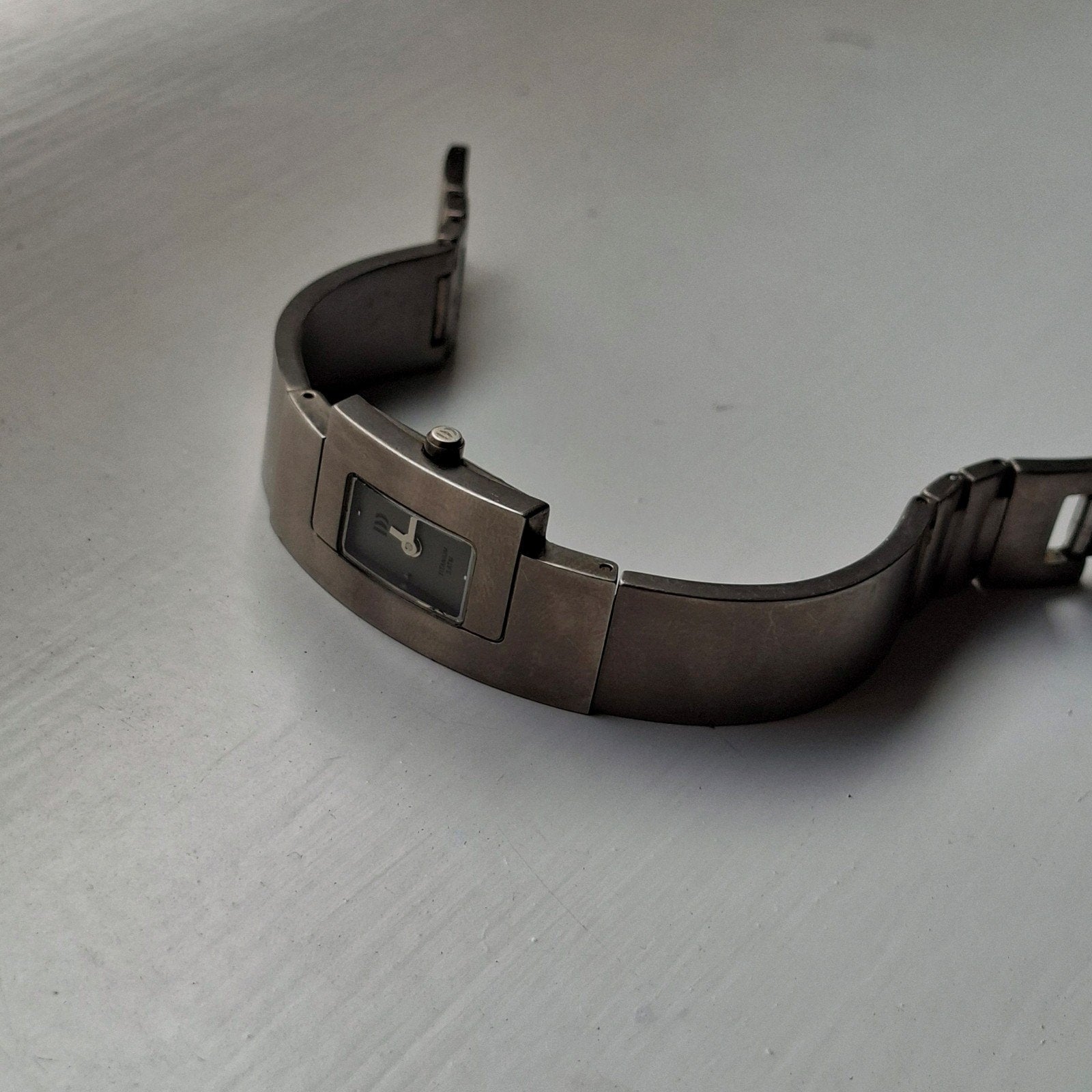 Danish Design Vintage horloge titanium modernistisch, Ophalen of Verzenden, Overige materialen, Overige merken