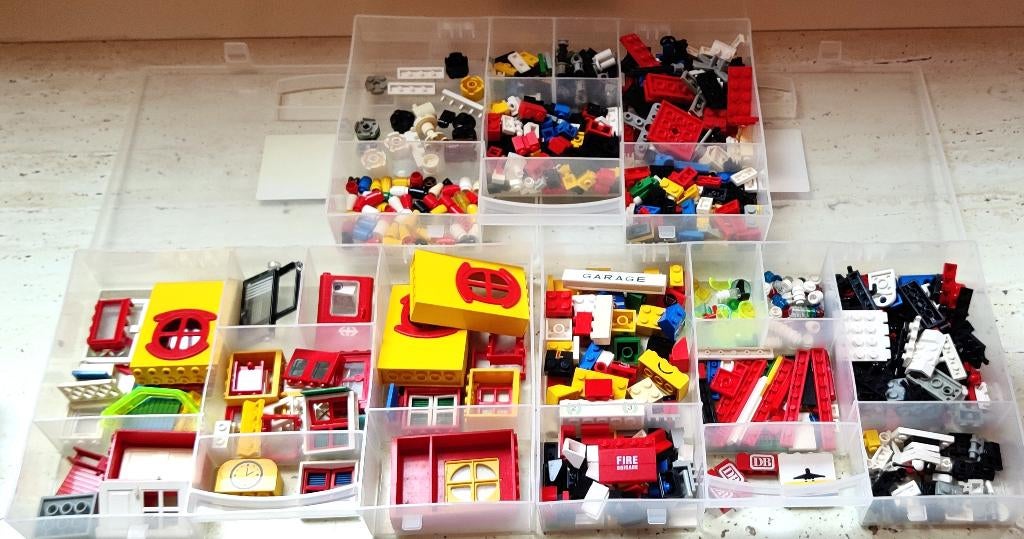  3 dozen vintage met LEGO  circa 1970 + 10  tijdschriften I, Kinderen en Baby's, Speelgoed | Duplo en Lego, Ophalen of Verzenden