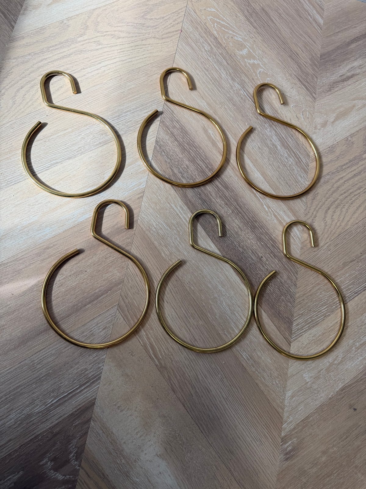 Gouden Hangers voor Sjaals of Riemen (6 stuks), Kleding | Dames, Ophalen of Verzenden, Gebruikt, Metaal, Volwassenen