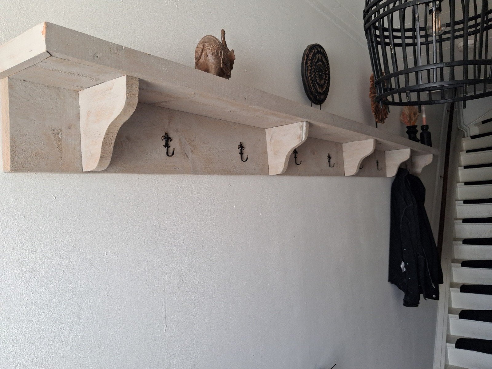 kapstok, Huis en Inrichting, Ophalen, Hout, Wandkapstok, Minder dan 100 cm