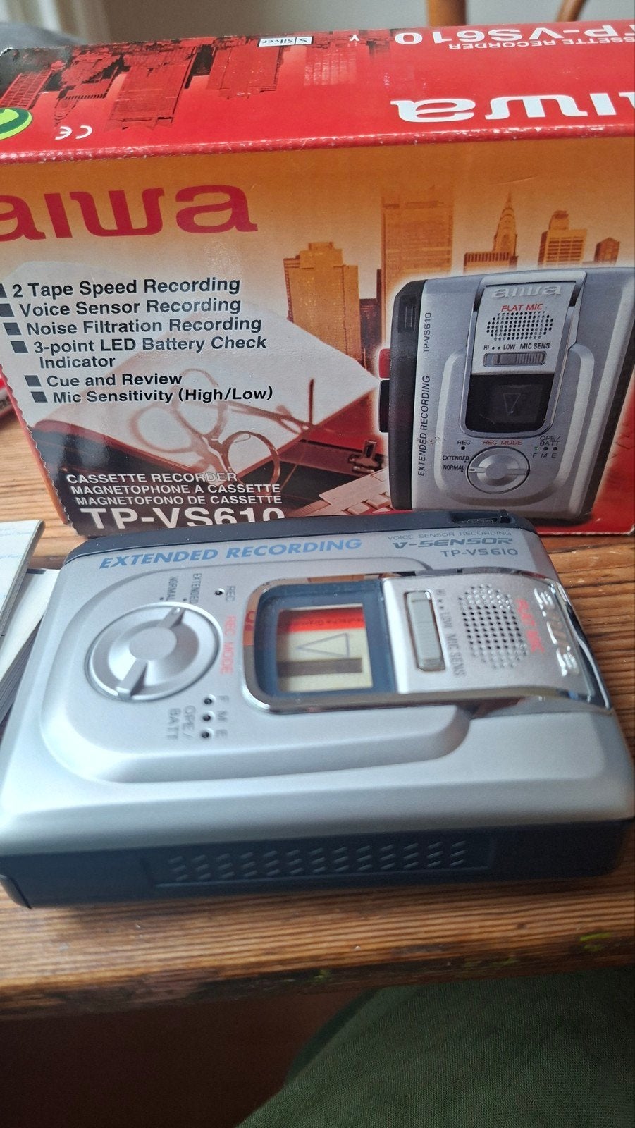 Vintage Aiwa TP-VS610 Cassetterecorder / Walkman - Compleet, Ophalen of Verzenden, Walkman