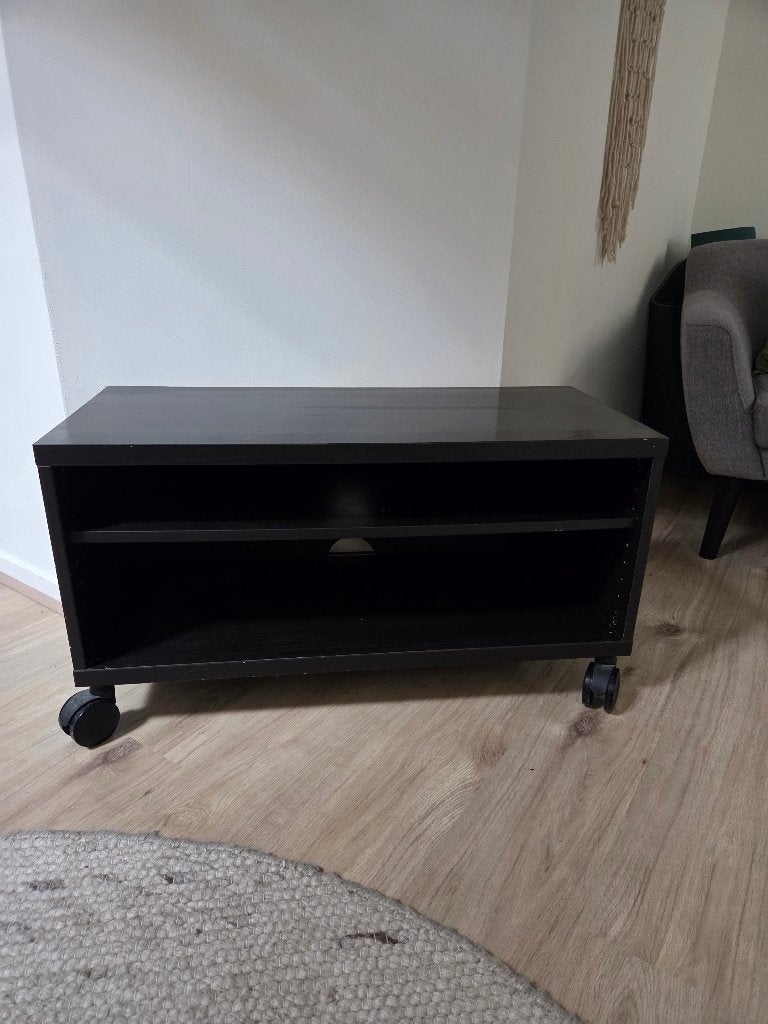 Zwart kastje tv meubel, Huis en Inrichting, Ophalen, Gebruikt, 50 tot 100 cm, Minder dan 100 cm