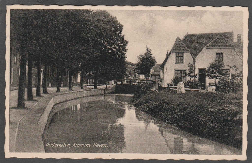 oudewater  kromme haven, Verzamelen, Verzenden, 1920 tot 1940, Ongelopen, Utrecht