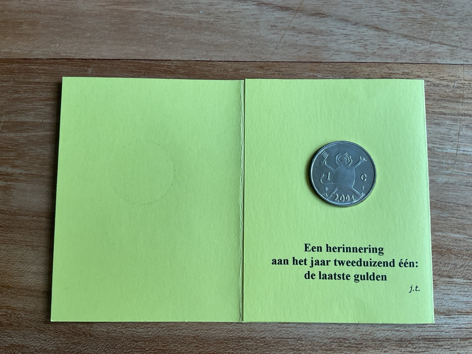 Laatste gulden 2001 - Een herinnering, Ophalen of Verzenden, Koningin Beatrix, 1 gulden, Losse munt