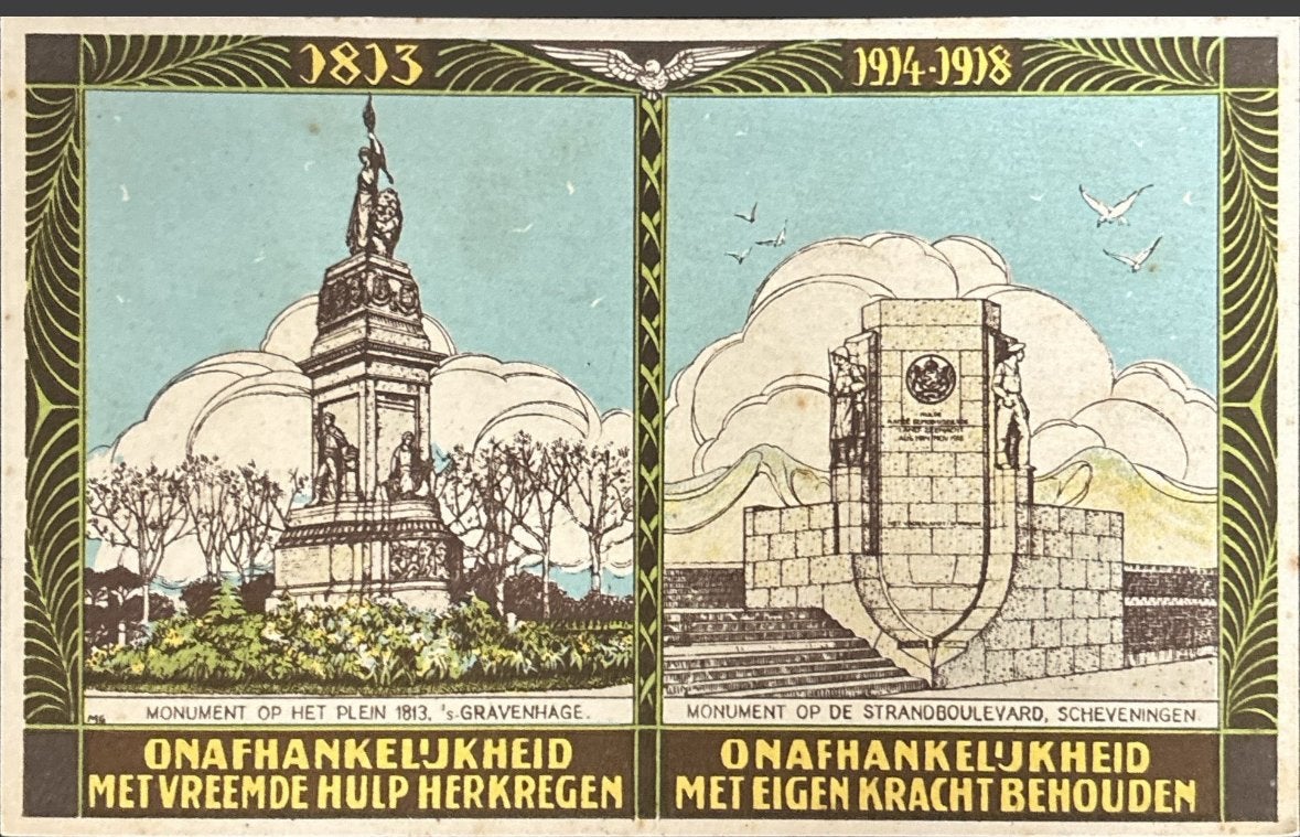 Monument 1914-1918 Scheveningen, Ophalen of Verzenden, Voor 1920, Ongelopen, Zuid-Holland
