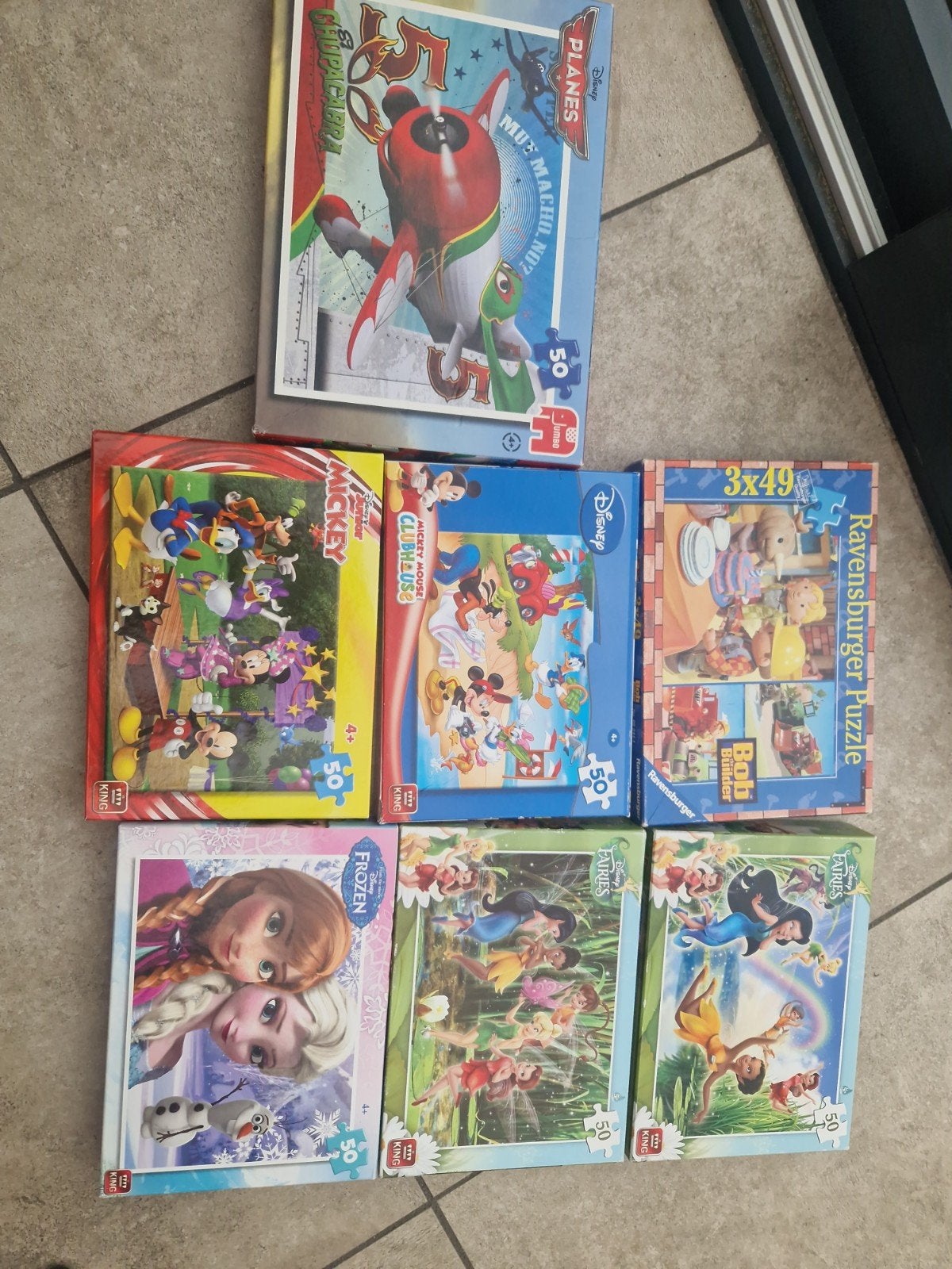 Diverse kinderpuzzels: Disney, Planes, Frozen en meer, Ophalen of Verzenden, Gebruikt