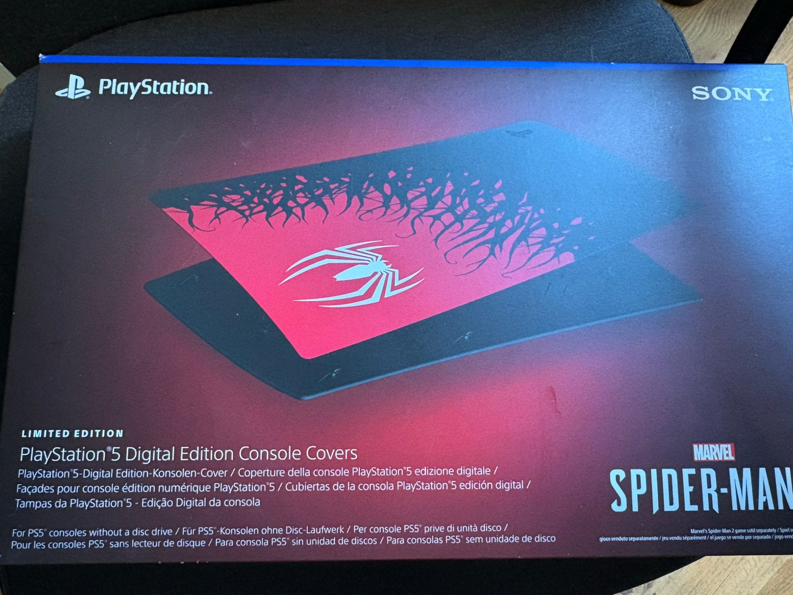PS5 Digital Edition Spider-man 2 COVERS/PLATEN Limited, Ophalen of Verzenden, Zo goed als nieuw, Playstation 5 Digital
