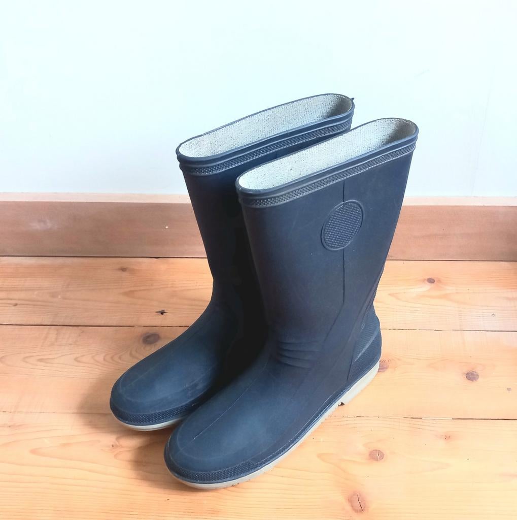 REAL VINTAGE Navy blauwe halfhoge regenlaarzen Maat 38, Ophalen of Verzenden, Gebruikt, Regenlaarzen, Dames