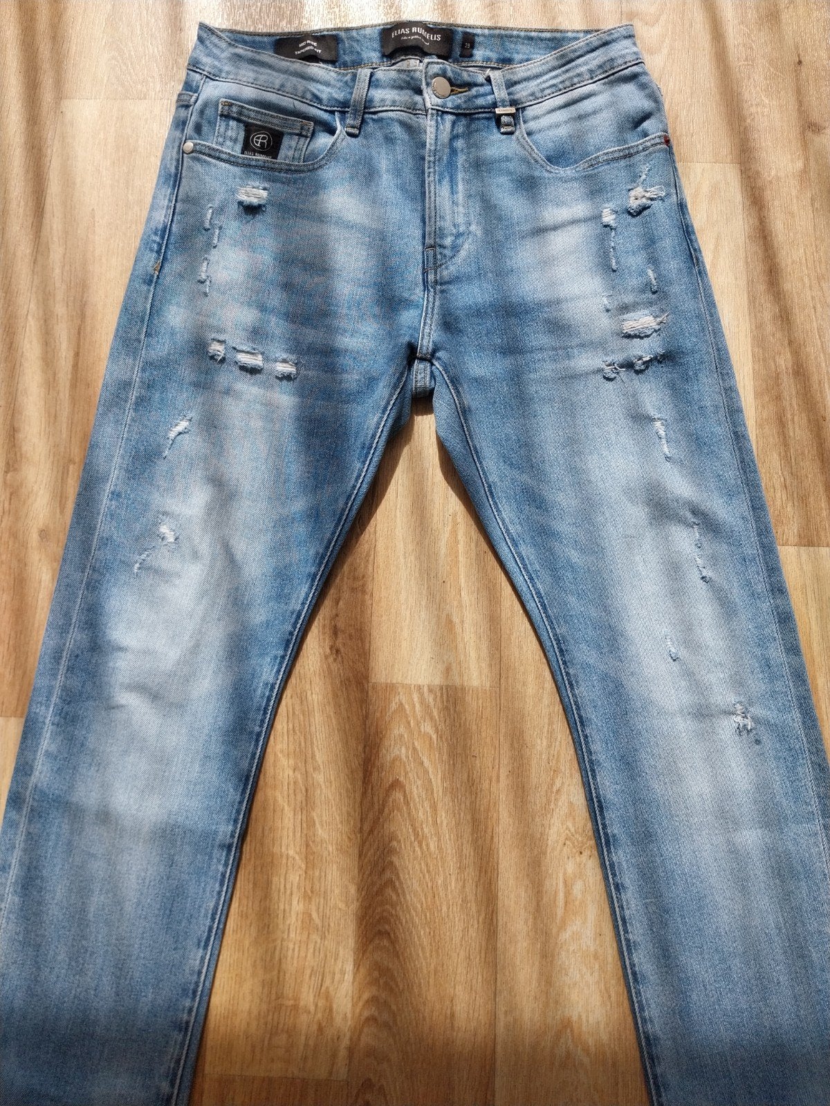 Elias Rumelis Tapered Fit Jeans - Lichtblauw, Blauw, W32 (confectie 46) of kleiner, Ophalen of Verzenden, Elias Rumelis