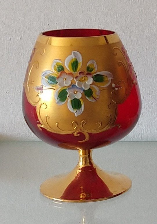 kelkvaas Venetiaans rood glas, volgnr 67, Antiek en Kunst, Ophalen of Verzenden