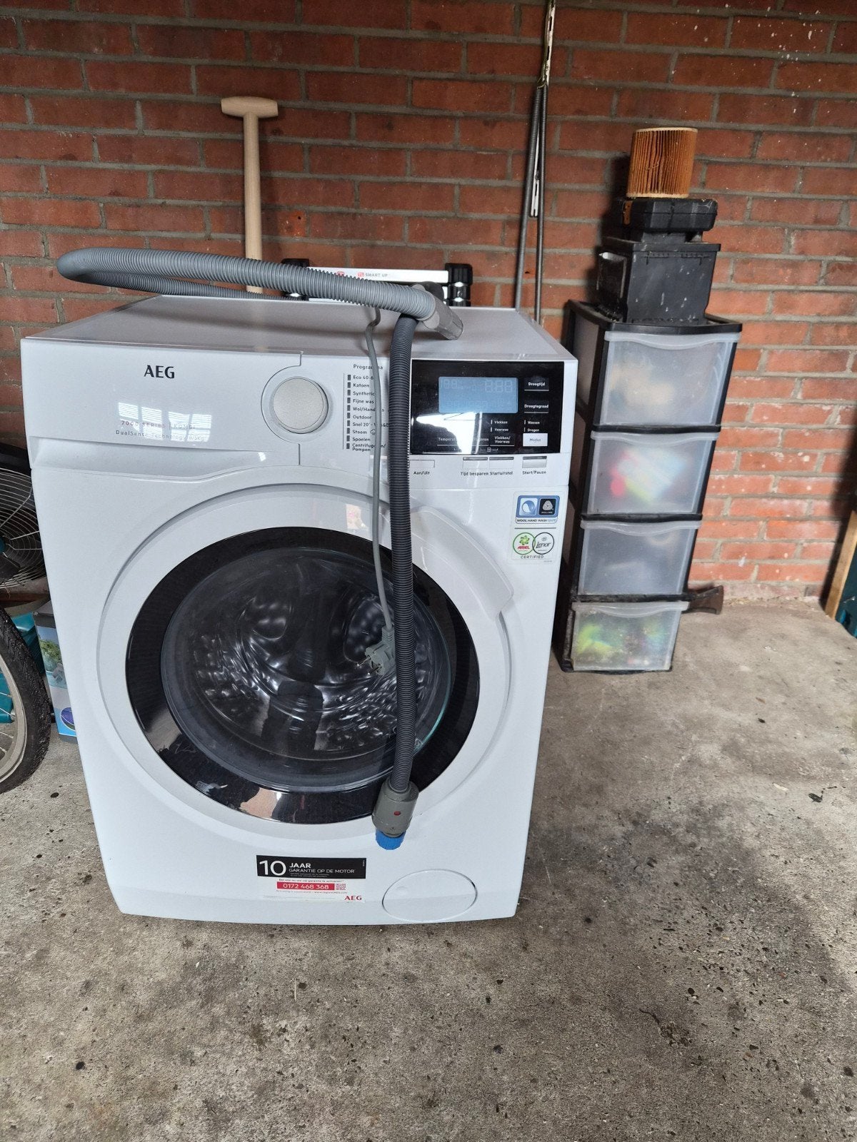 AEG 7000 Serie Kombi Wasmachine/Droger 8/5kg DualSense, Ophalen, Minder dan 85 cm