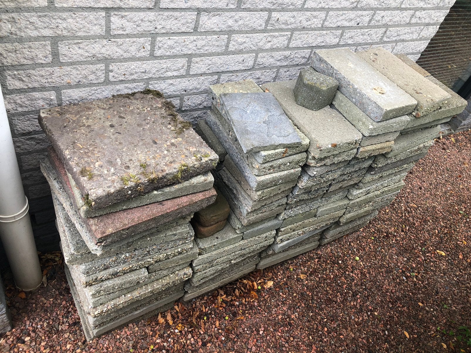 Stoeptegels 30 x 30 cm, gratis af te halen, Tuin en Terras, Ophalen, Gebruikt, 5 tot 10 m², Beton
