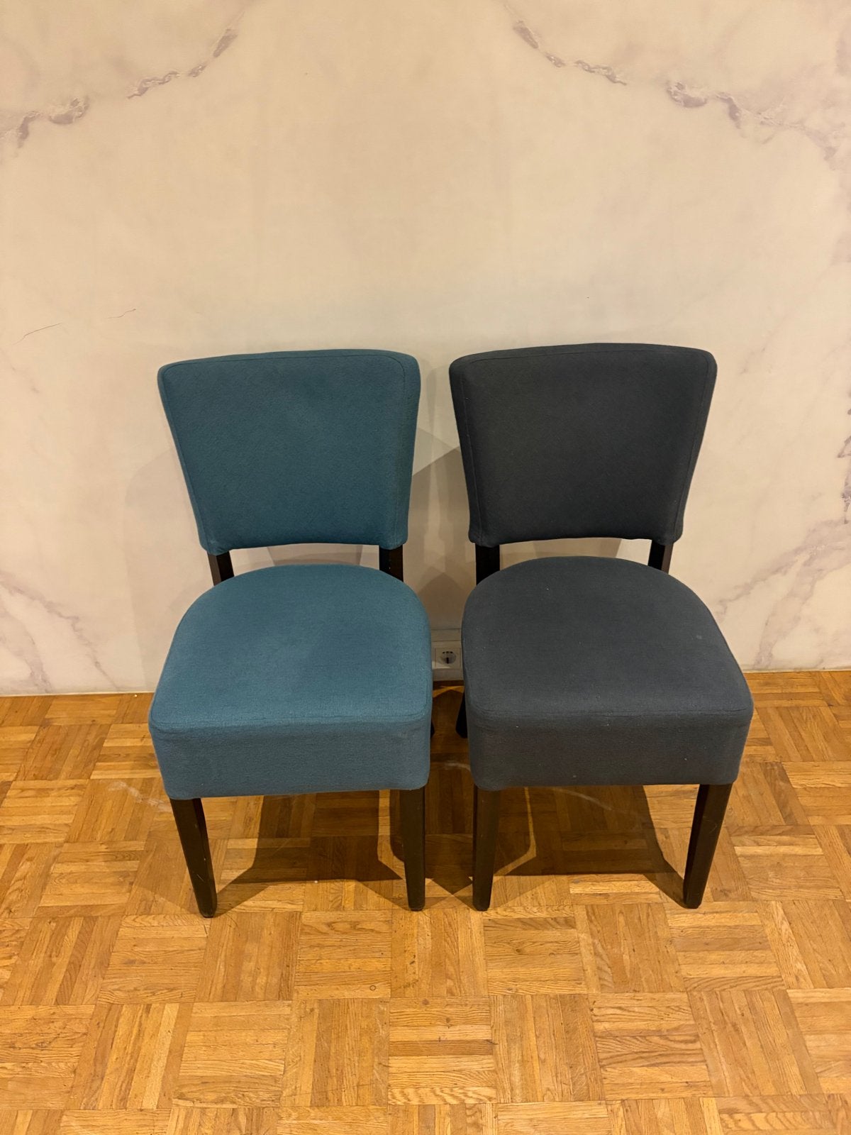Comfortabele horeca stoelen 90 stuks PARTIJ | HORECA, Ophalen, Gebruikt, Blauw, Stof