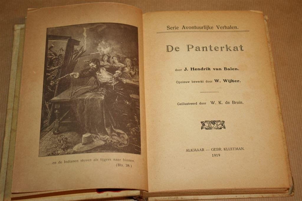 De panterkat. Balen. Kluitman, 1919., Boeken, Ophalen of Verzenden, Gelezen