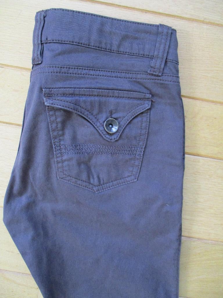 COTTON CLUB broek Cotton Satins pocket bruin maat 36 - nieuw, Bruin, Nieuw, Ophalen of Verzenden, Maat 36 (S)