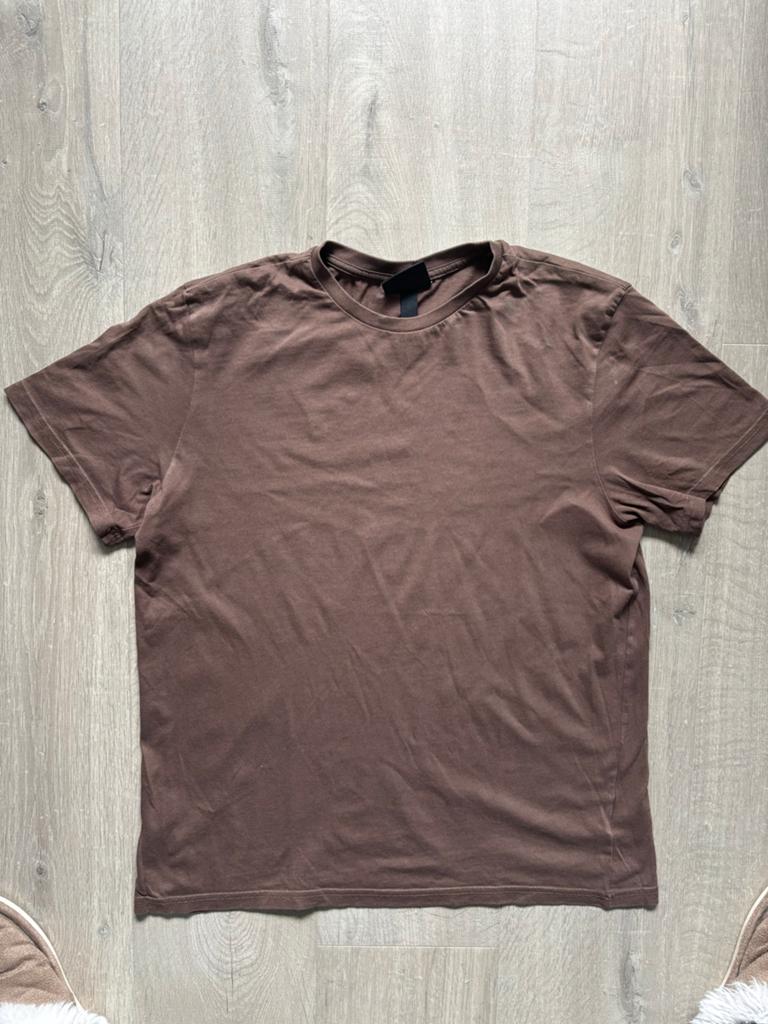 H&M Regular Fit T-shirt Bruin Maat S, Ophalen of Verzenden, Gedragen, Maat 46 (S) of kleiner, Bruin
