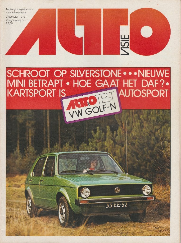 Volkswagen Golf A1 ( Typ 17 - GTI ) testen in Autovisie ea, Gelezen, Ophalen of Verzenden, Autovisie, Volkswagen