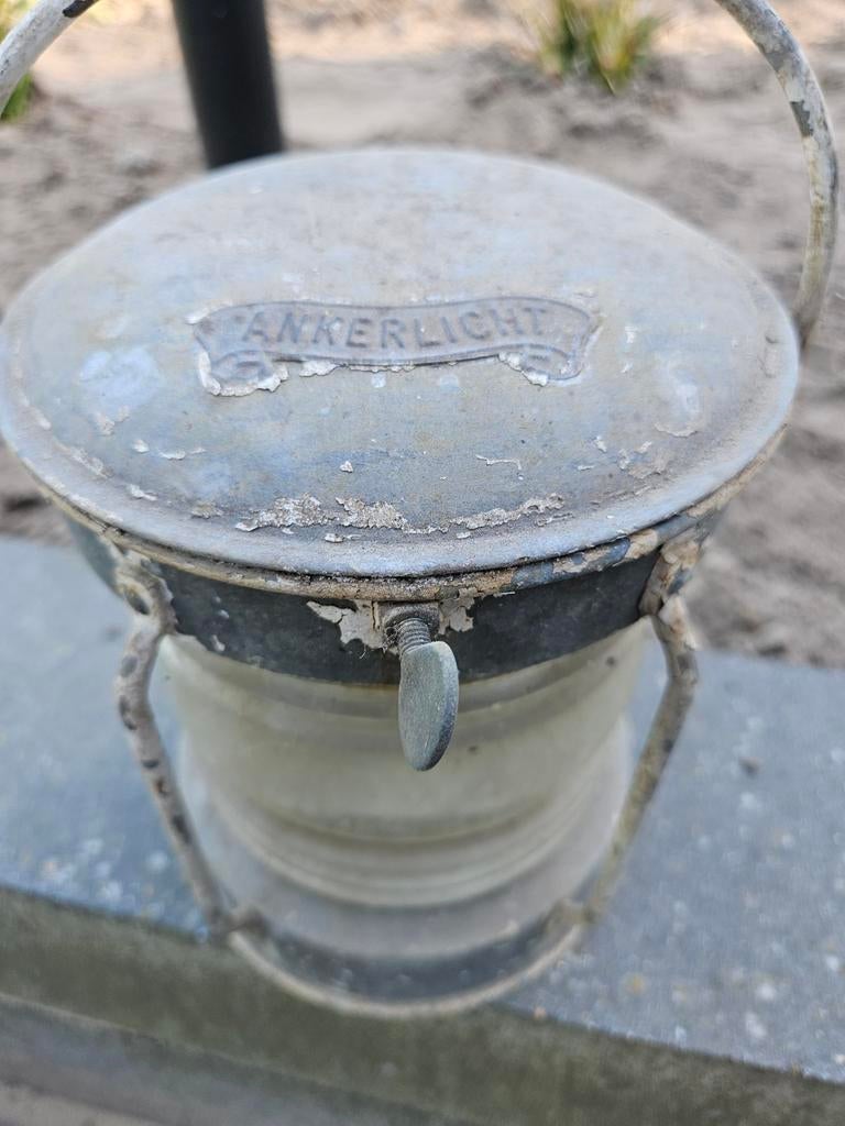 Antieke Ankerlicht Scheepslamp - Maritieme Decoratie, Antiek en Kunst, Antiek | Lampen, Ophalen
