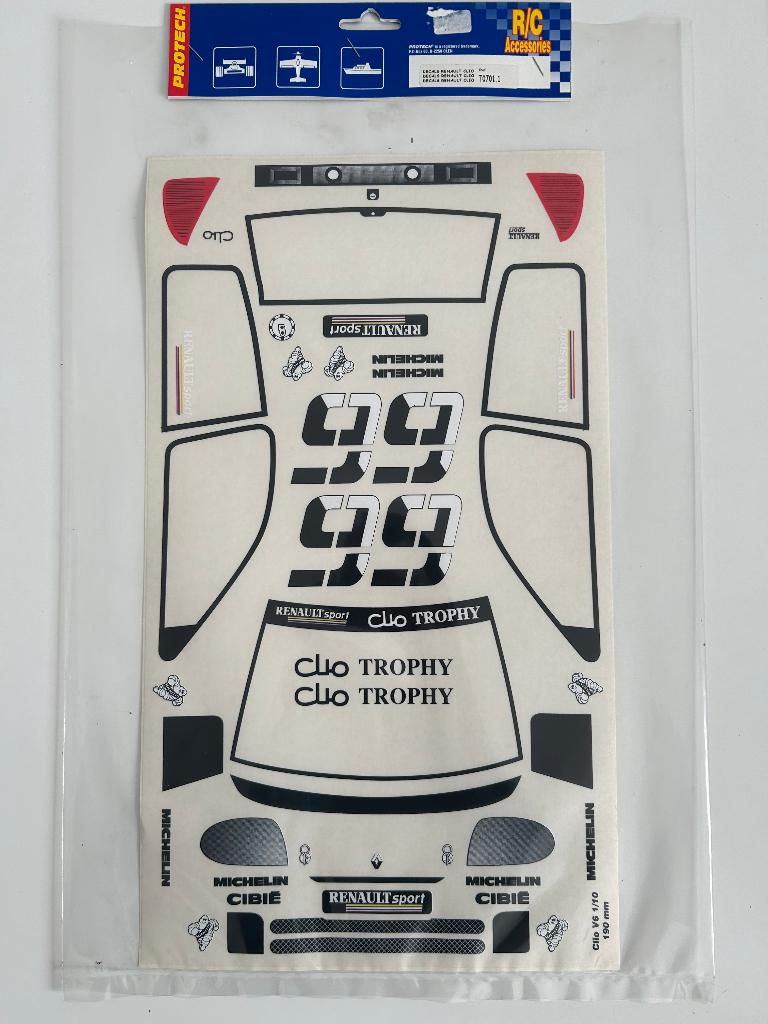 Protech decals Renault Clio T0701.2 nieuw rc stickers