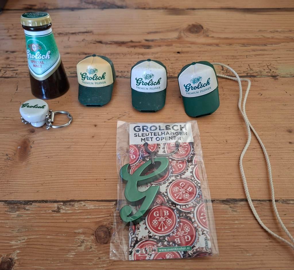 Grolsch bier  partijtje openers/ sleutelhanger, Ophalen of Verzenden, Nieuw, Grolsch
