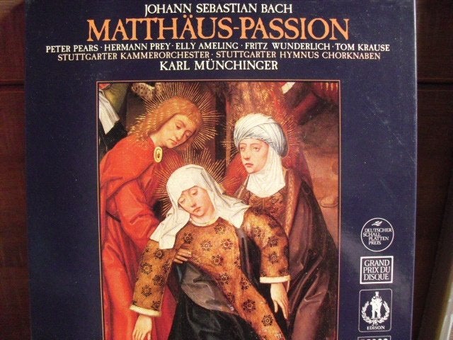 J.S. Bach "Matthaus-Passion" 4LPs box, Cd's en Dvd's, Boxset, Gebruikt, Ophalen of Verzenden, Boxset