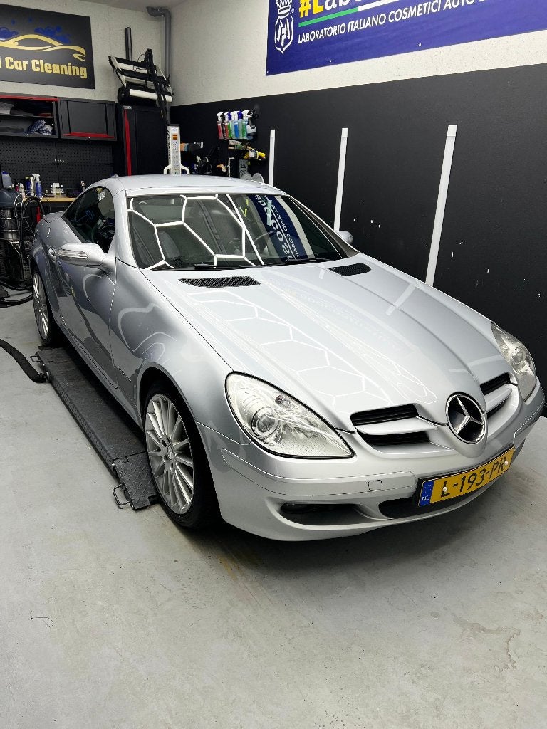 Mercedes-Benz SLK 200 Kompressor (2006) Iridium SIlver, Achterwielaandrijving, Zwart, 4 cilinders, 1796 cc