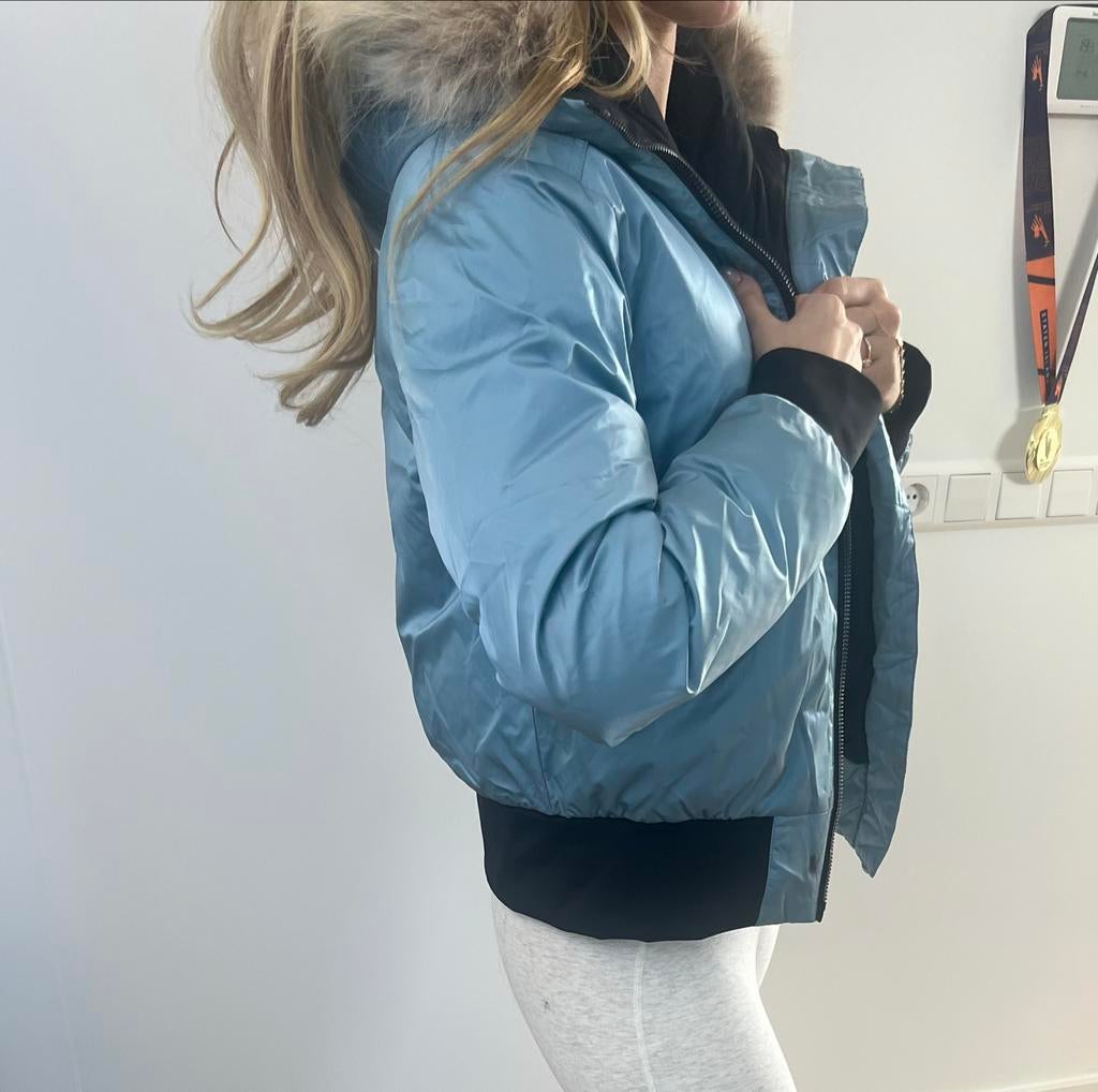 Goldbergh jas maat M, Verzenden, Gedragen, Maat 38/40 (M), Blauw