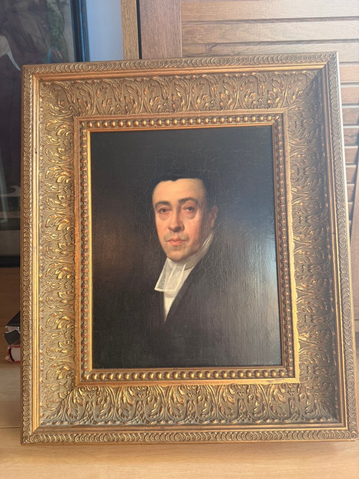 Antiek 19e eeuws heren portret, Ophalen of Verzenden