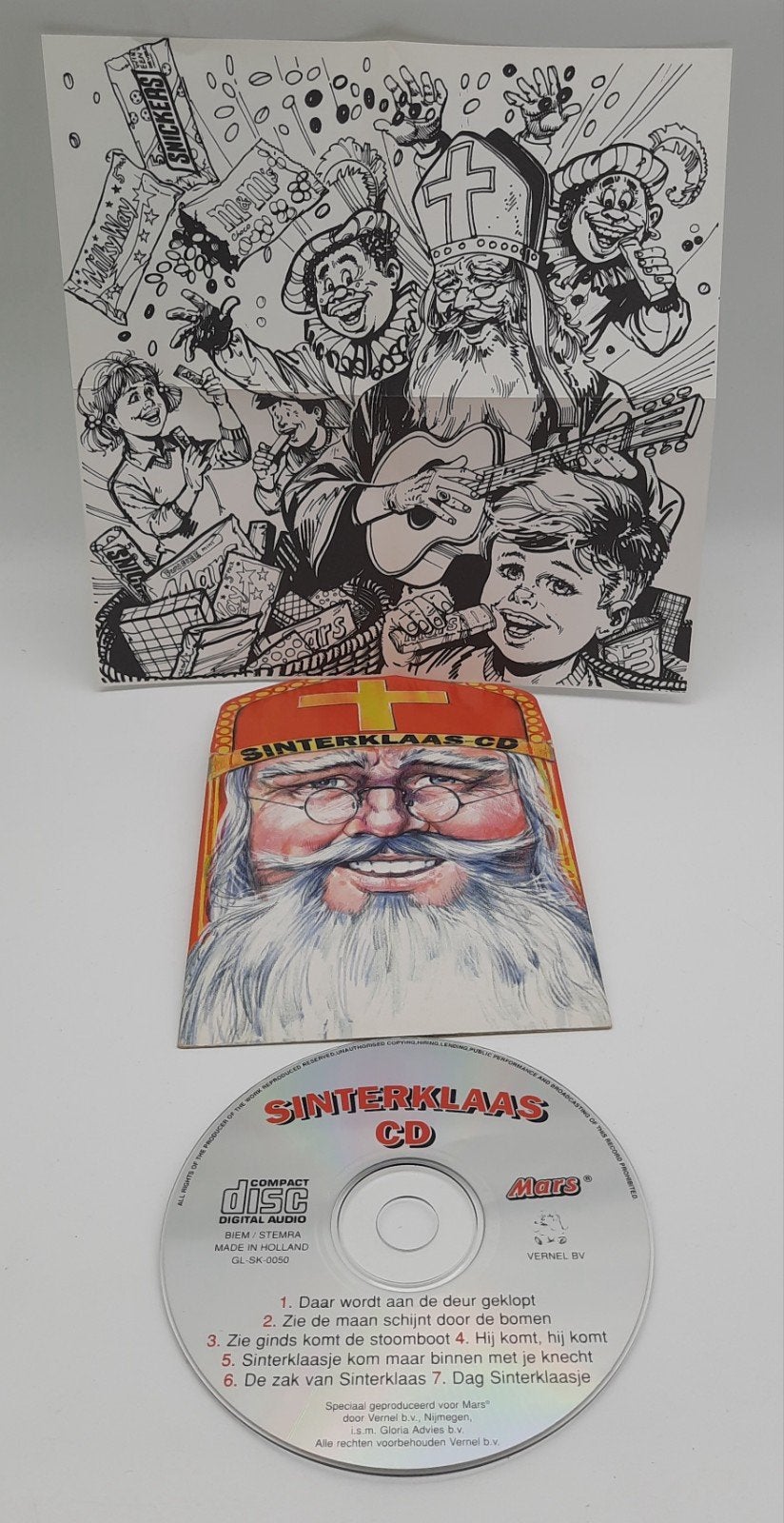 Sinterklaas-CD uitgave van MARS uit 1997 incl. KLEURPLAAT!, Cd's en Dvd's, Cd's | Kerst en Sinterklaas, Zo goed als nieuw, Sinterklaas