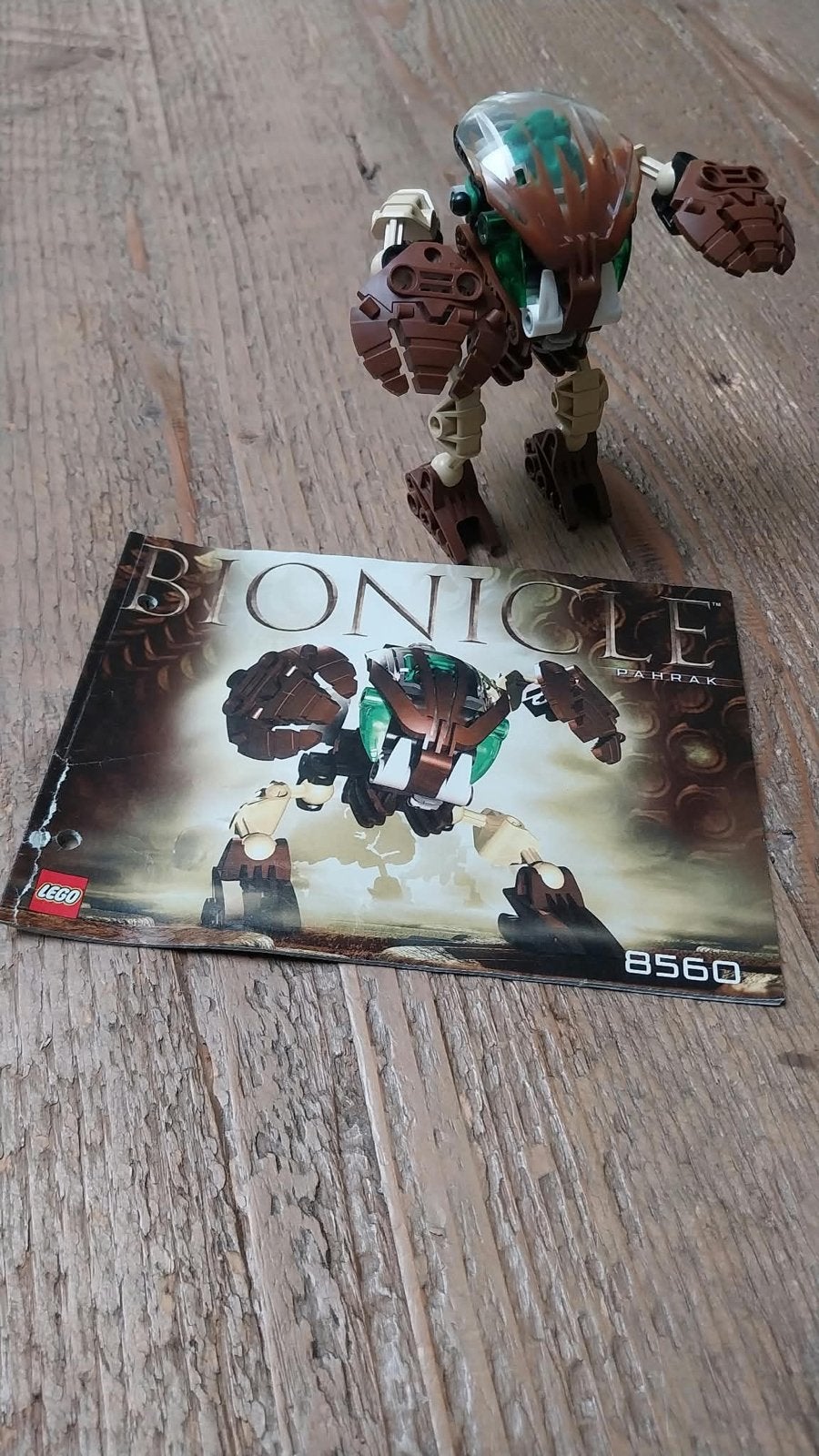 Lego Bionicle Pahrak 8560 met instructies, Gebruikt, Bionicle, Lego, Ophalen of Verzenden