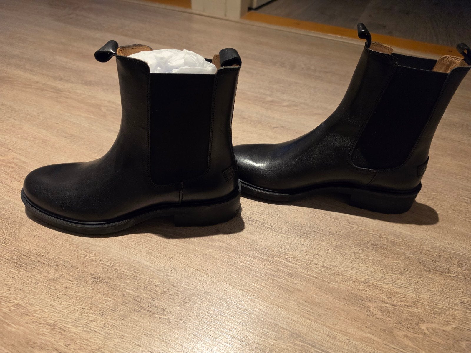 Shabbies Amsterdam Chelsea boots - Zwart leer - Maat 40, Shabbies Amsterdam, Zwart, Lage of Enkellaarzen, Nieuw