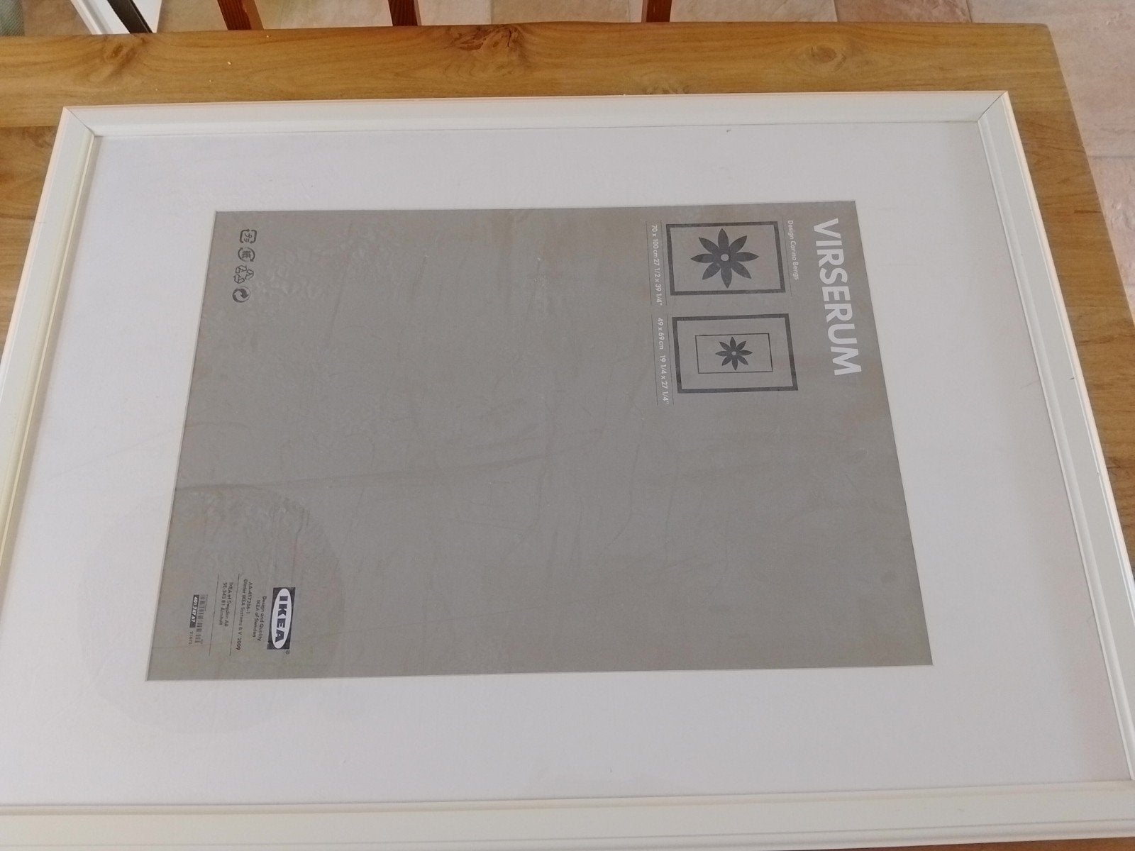 Ikea lijst Virserum 70 x 100 cm, Ophalen, Gebruikt, Wit, Posterlijst