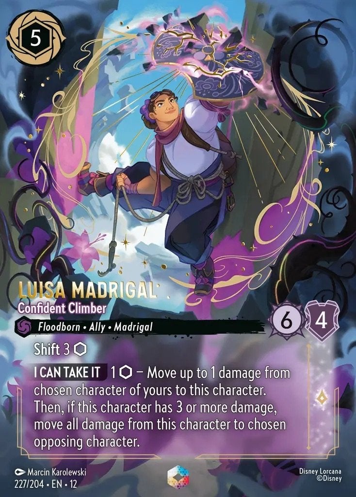 Disney Lorcana - Wilds Unknown - 012-227 - Luisa Madrigal, Ophalen of Verzenden, Nieuw, Losse kaart, Foil