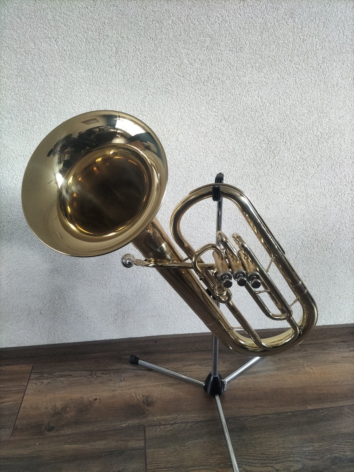Andante Frontbell Bariton nieuw Gelakt met Koffer, Ophalen, Nieuw, Koperblazer, Met koffer of draagtas