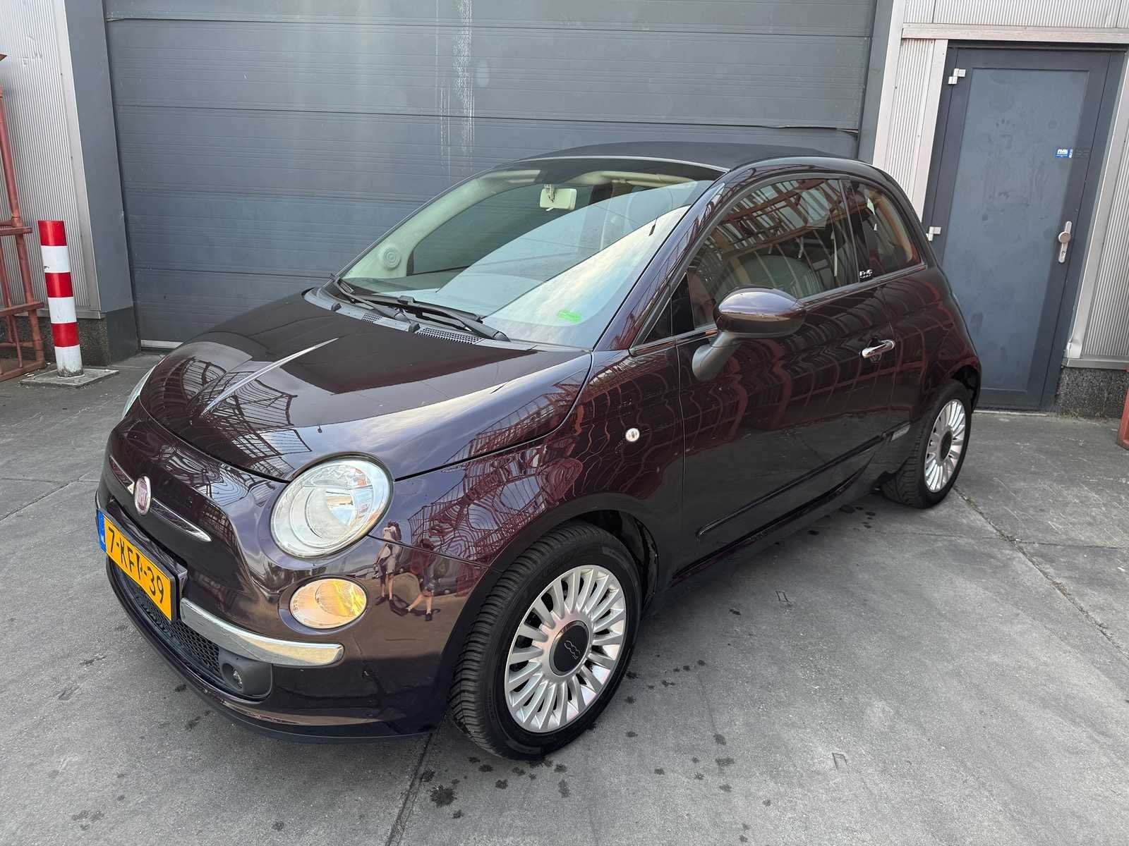 2013 Fiat 500 C 0.9 TwinAir Lounge 7-KFP-39, Auto's, Fiat, Euro 5, Gebruikt, 31 €/maand, Overige kleuren