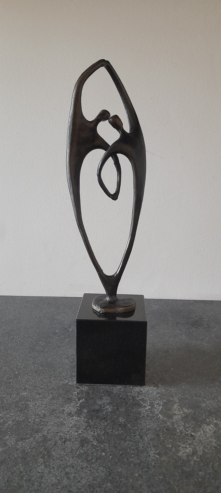 Artihove Bronzen beeld, Groep mensen, Ophalen of Verzenden, Brons, 20 - 50 cm