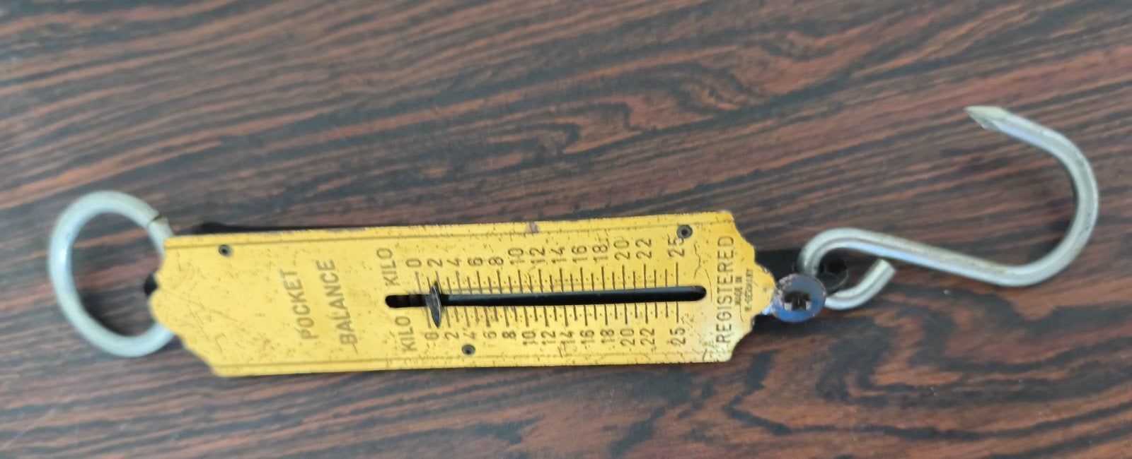 Vintage Pocket Balance hangweegschaal veerunster tot 25 kg, Ophalen of Verzenden