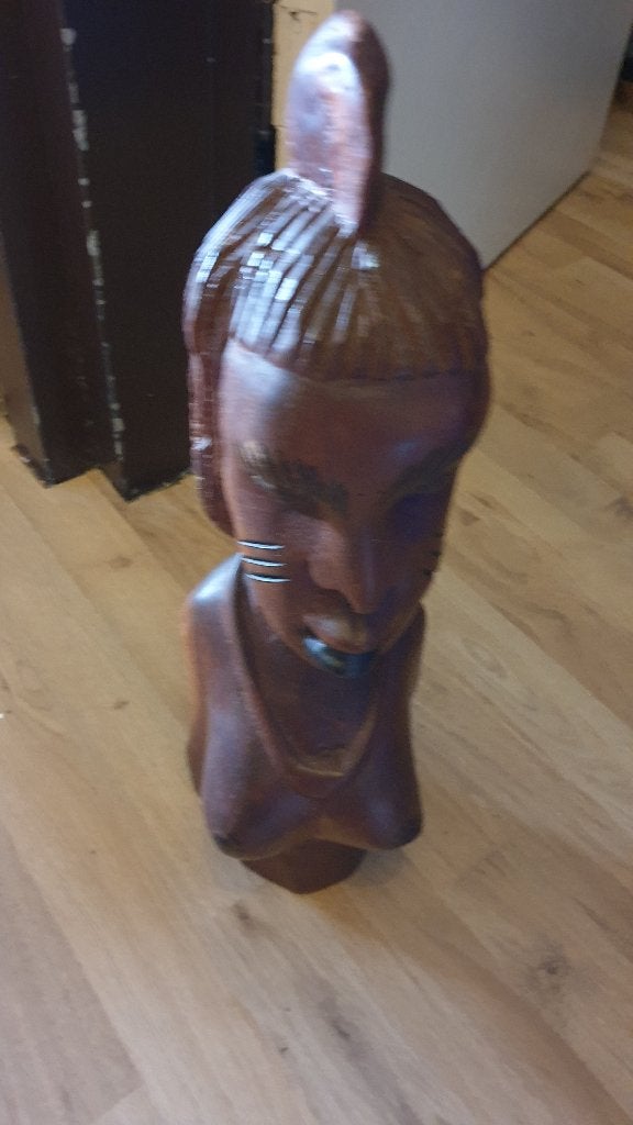 houten beeld decoratie, Verzamelen, Beelden en Beeldjes, Ophalen of Verzenden, Zo goed als nieuw, Dier