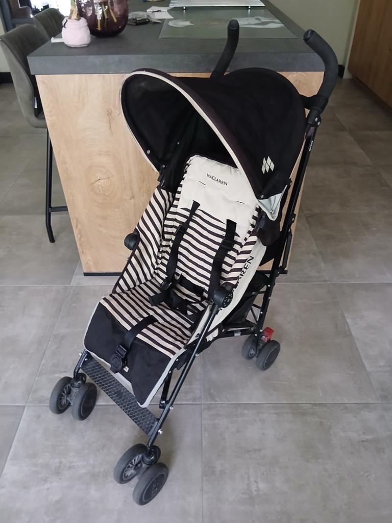 Maclaren buggy met tas, voetenzak en boodschappennetje, Kinderen en Baby's, Buggy's, Ophalen, Gebruikt, Maclaren, Zonnekap