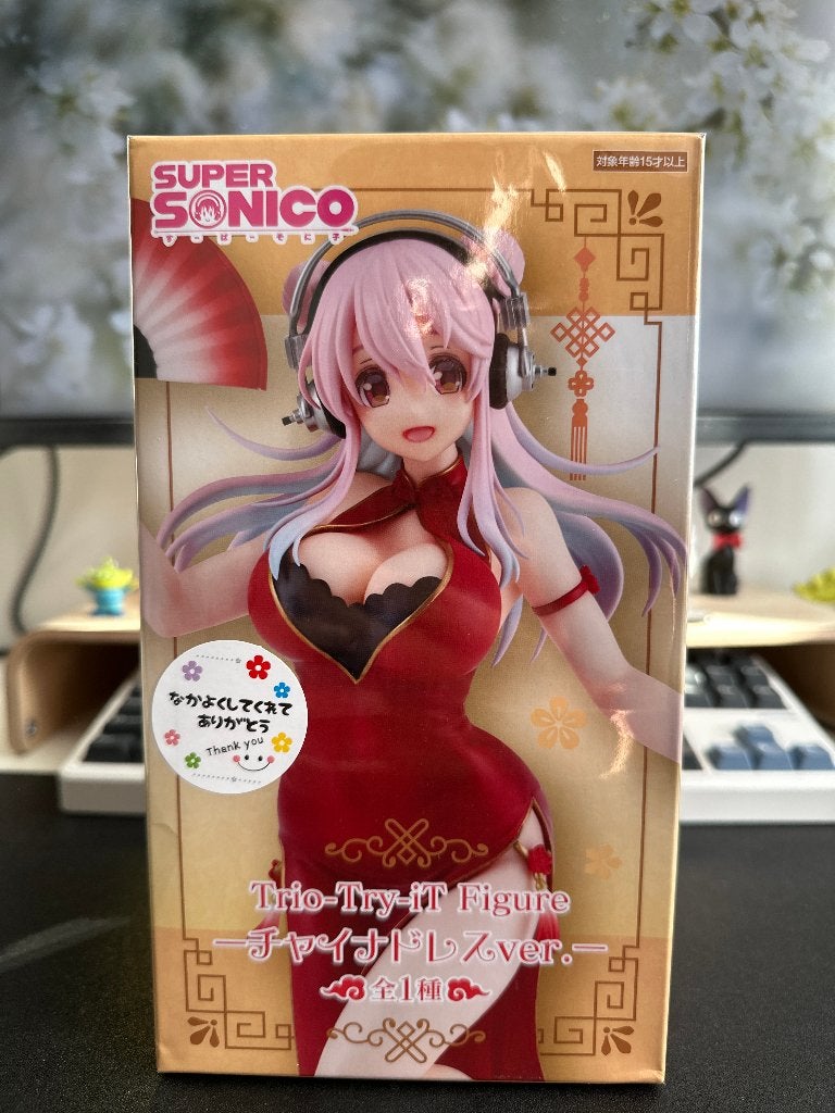 Super Sonico - Trio-Try-iT China Dress Ver. Figure, Verzamelen, Poppetjes en Figuurtjes, Verzenden, Nieuw