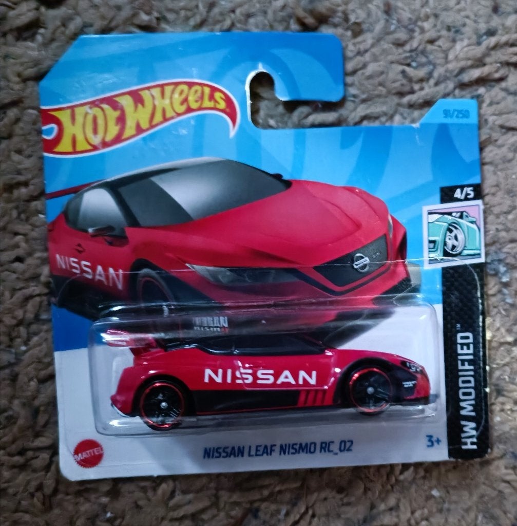 Hot Wheels Nissan Leaf Nismo RC_02 red HW Modified, Ophalen of Verzenden, Nieuw, Auto