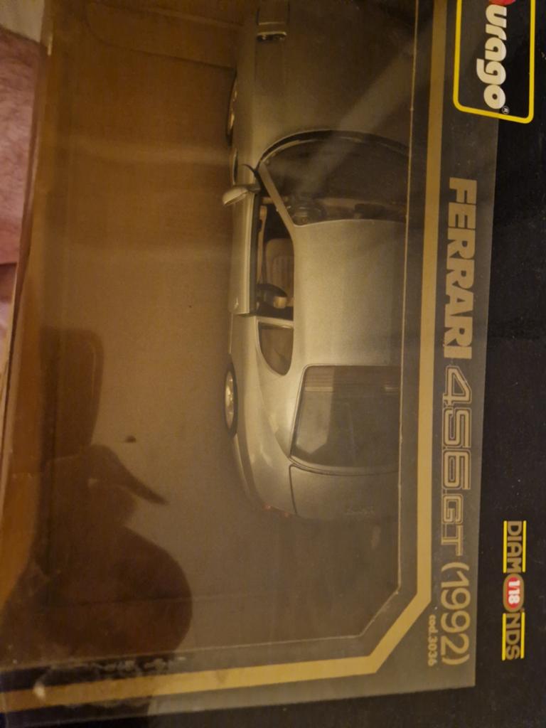 Ferrari 456 GT (1992) - Zeldzaam model, Burago 1:18, Hobby en Vrije tijd, Modelauto's | 1:18, Ophalen of Verzenden, Gebruikt, Auto