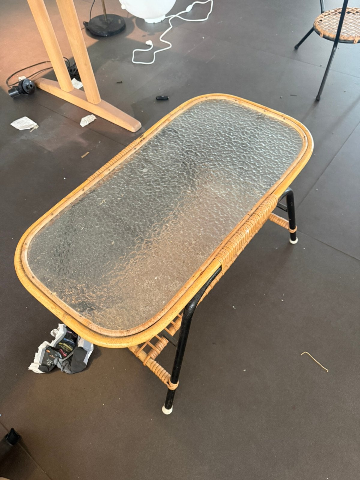 Rohé Noordwolde salontafel met glazen blad, Ophalen