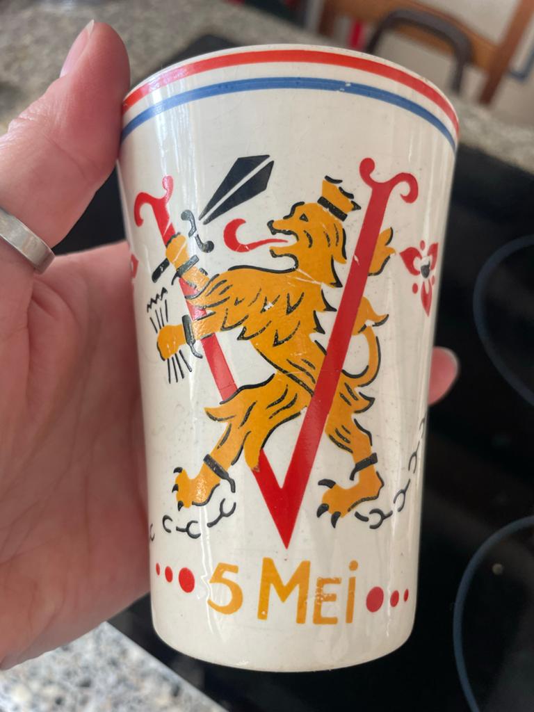 Vintage Maastricht Bevrijdingsbeker 1945-1955, Ophalen of Verzenden