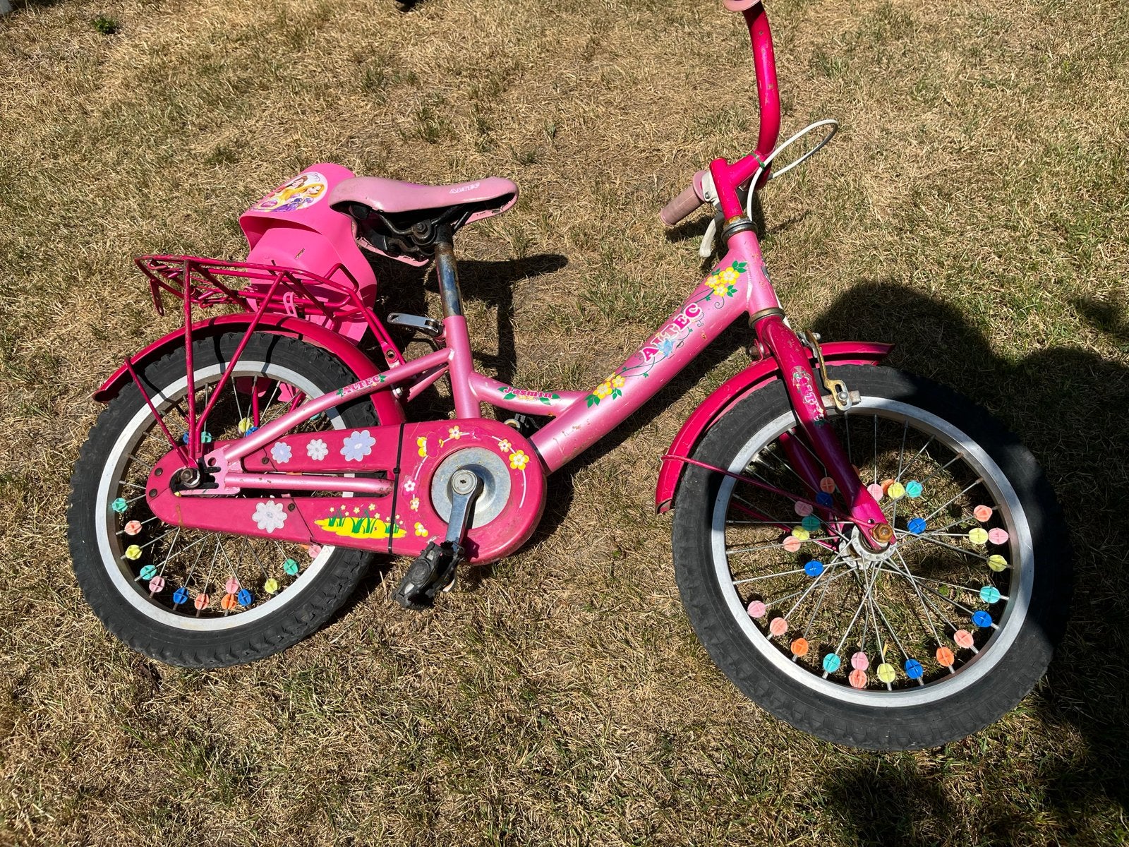 Altec kinderfiets roze, Fietsen en Brommers, Ophalen, Zijwieltjes, Velgrem, 16 tot 20 inch
