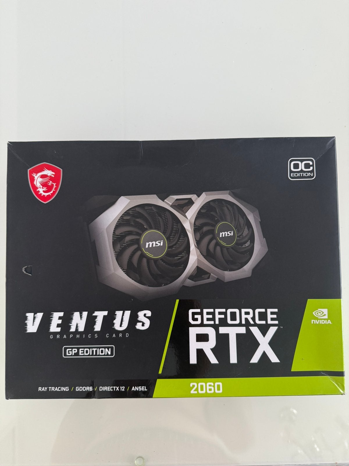 Nvidia RTX 2060 Ventus OC editie, Ophalen of Verzenden, Zo goed als nieuw, GDDR6, PCI-Express 3